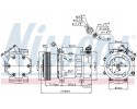 Compressor air conditioning NISSENS 89159 Part manufacturer Nissens