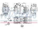 Compressor air conditioning NISSENS 89574 Part manufacturer Nissens
