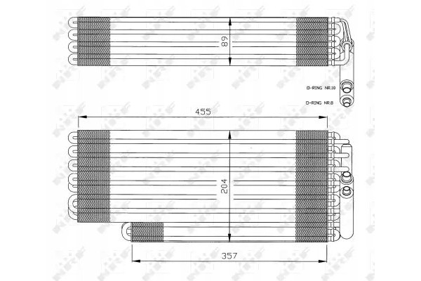 AIR CONDITIONING EVAPORATOR 36078 NRF MERCEDES Quality of parts according to GVO Q original with factory logo OEM OES