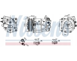 AIR CONDITIONING COMPRESSOR TYPE SANDEN CITROEN C5 08 C6 05 11 PEUGEOT 407 05