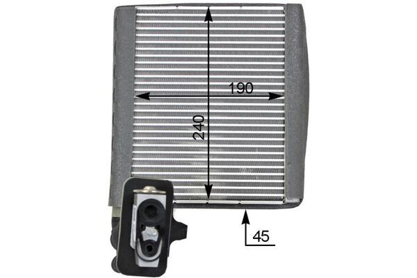 Evaporator air conditioning MAHLE AE 119 000P Product weight with unit packaging 6 kg