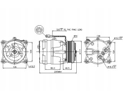 CITROEN C5 AND XANTIA PEUGEOT AIR CONDITIONING COMPRESSOR