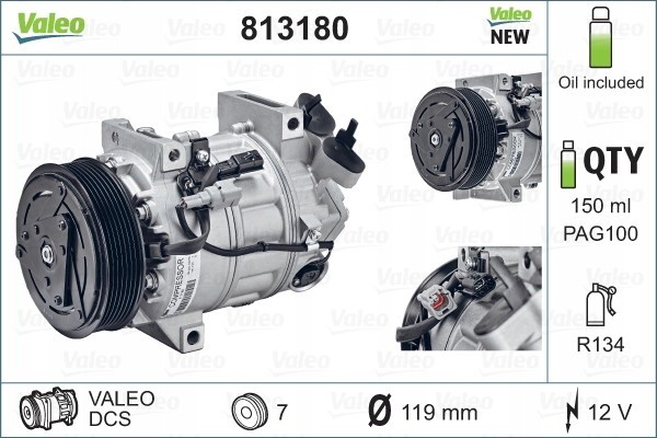 Air conditioning compressors compressors VALEO 813180 Part manufacturer Valeo