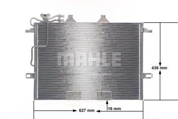 Mahle AC 318 000S Condenser air conditioning Catalog number of the part AC 318 000S