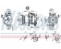 AIR CONDITIONING COMPRESSOR 89554 NISSENS EAN GTIN 5707286413870