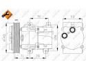Compressor air conditioning compressor NRF 32084 Catalog number of the part 32084