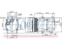 COMPRESSOR AIR CONDITIONING COMPRESSOR 89205 NISSENS Car type buses cargo vans passenger cars