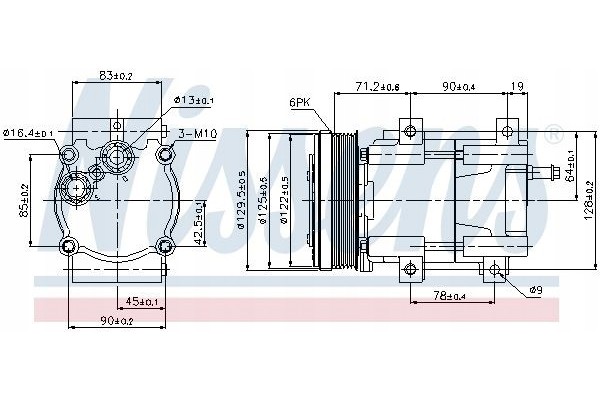 COMPRESSOR AIR CONDITIONING COMPRESSOR 89205 NISSENS Car type buses cargo vans passenger cars