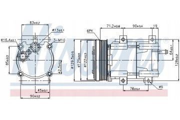 COMPRESSOR AIR CONDITIONING COMPRESSOR 89205 NISSENS Car type buses cargo vans passenger cars