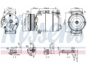 Compressor air conditioning NISSENS 890714 Part manufacturer Nissens