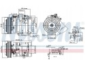 COMPRESSOR AIR CONDITIONING COMPRESSOR 890371 NISSENS Catalog number of substitutes VALEO 811238 WILMINK GROUP WG2118227 WILMINK