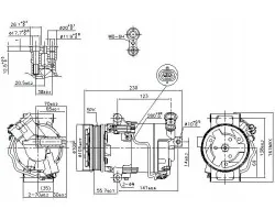 Compresor de aire acondicionado Nissens 89216 para Opel Astra G