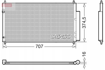 condenser HONDA OE CIVIC IX 13 Catalog number of the part DCN40025
