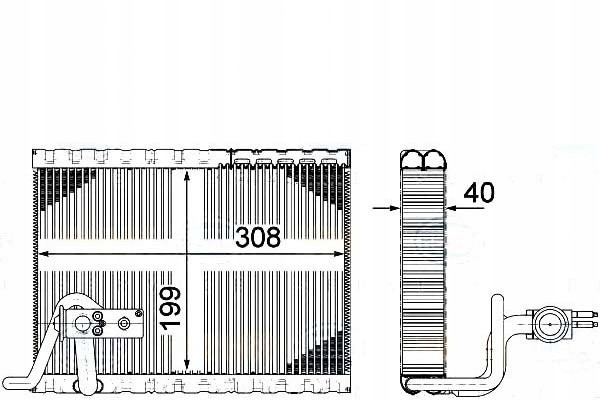 AIR CONDITIONING EVAPORATOR CITROEN DS5 PEUGEOT 3008 50