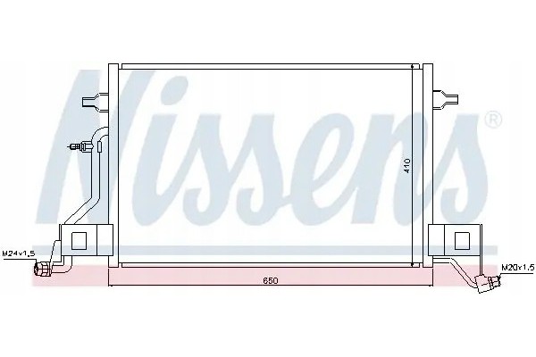 CONDENSER AIR CONDITIONING COOLER 940002 NISSENS Car type passenger cars