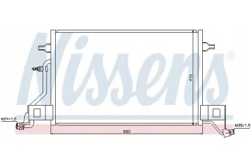 CONDENSER AIR CONDITIONING COOLER 940002 NISSENS Car type passenger cars