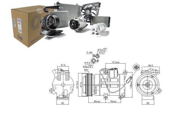 MAZDA 3 5 1 8 2 0 12 08 NISSENS AIR CONDITIONING COMPRESSOR