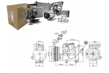 MAZDA 3 5 1 8 2 0 12 08 NISSENS AIR CONDITIONING COMPRESSOR