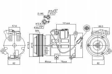MAZDA 3 5 1 8 2 0 12 08 NISSENS AIR CONDITIONING COMPRESSOR Part manufacturer Nissens