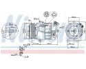 Compressor air conditioning NISSENS 89394 Part manufacturer Nissens