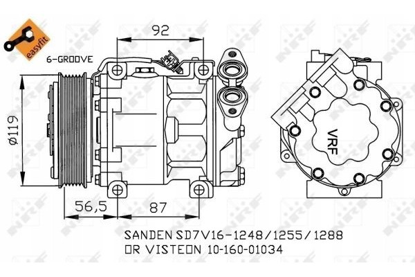 NRF 32271 Compressor air conditioning