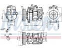 Compressor air conditioning NISSENS 89209 Part manufacturer Nissens