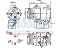 Compressor air conditioning NISSENS 89242 Part manufacturer Nissens
