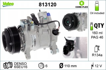 Compressor air conditioning VALEO 813120 Catalog number of substitutes ACAUTO AC 01DN232 ACAUTO AC 03XX06 ACAUTO AC 04DN10 ACAUT