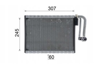 Evaporator air conditioning MAHLE AE 104 000P Catalog number of the original BMW BRILLIANCE 64 11 9 220 752 BMW BRILLIANCE 64 11