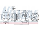 Compressor air conditioning NISSENS 89071 Part manufacturer Nissens