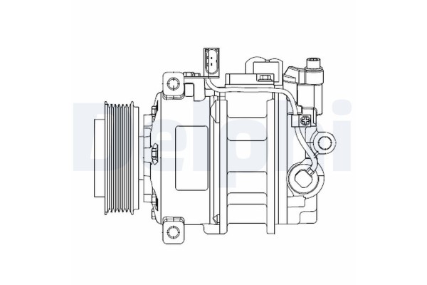 Compressor air conditioning DELPHI CS20522 Product weight with unit packaging 11 kg