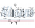 Compressor air conditioning NISSENS 890689 Part manufacturer Nissens