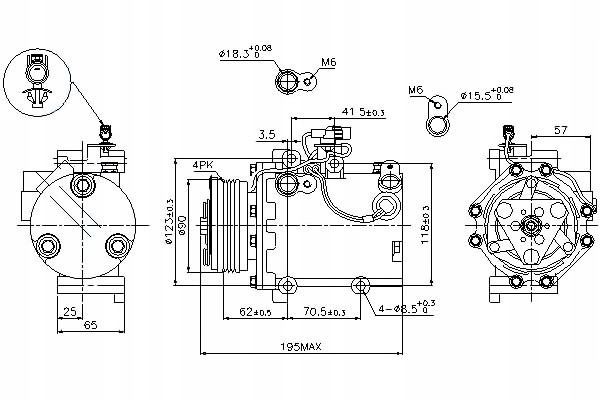 NISSENS 89349 Compressor air conditioning Catalog number of the part 86218466 NIS