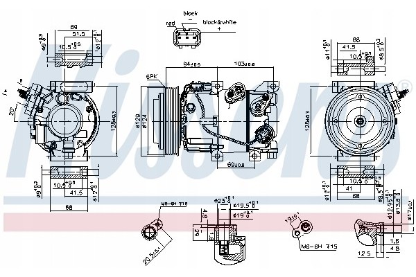 Compresor de aire acondicionado Nissens 890229