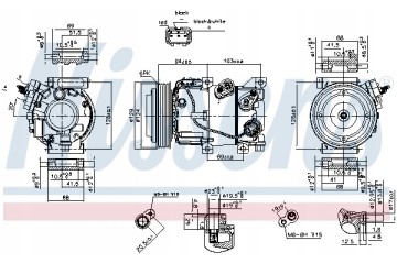 Compresor de aire acondicionado Nissens 890229