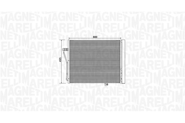 MAGNETI MARELLI CONDENSER ALPINAB6 GRAN COUPE F06 BITURBO Catalog number of the part 350203929000