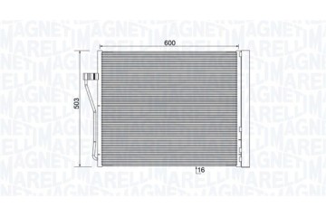 MAGNETI MARELLI CONDENSER ALPINAB6 GRAN COUPE F06 BITURBO Quality of parts according to GVO Q original with factory logo OEM OES
