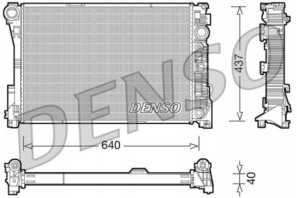 Denso DCN06001 Condenser air conditioning Catalog number of the part DCN06001