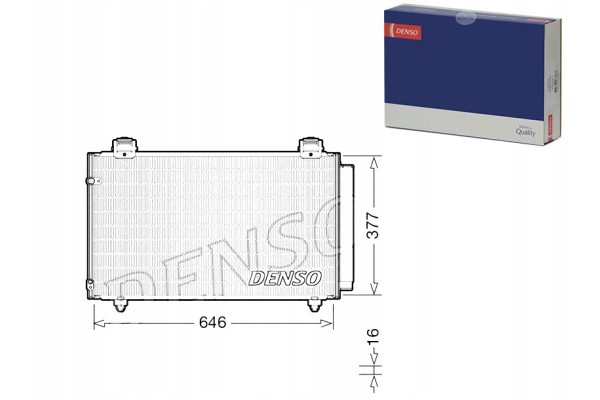 TOYOTA AIR CONDITIONING COOLER Quality of parts according to GVO Q original with factory logo OEM OES