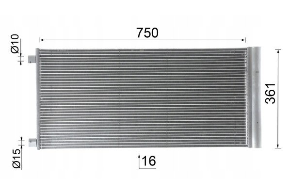 Condenser air conditioning MAHLE AC 1124 000P EAN GTIN 4057635210164