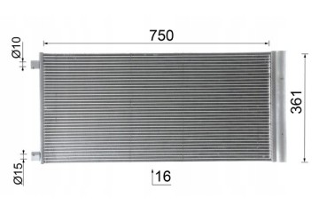 Condenser air conditioning MAHLE AC 1124 000P EAN GTIN 4057635210164
