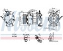 Compressor air conditioning NISSENS 890589 Part manufacturer Nissens