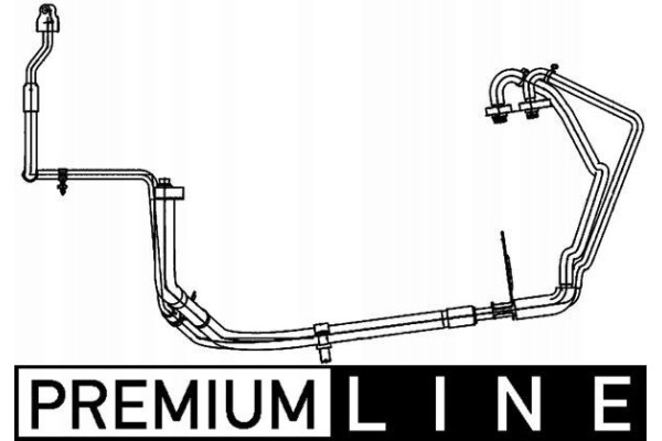 High low pressure hose air conditioning MAHLE AP 109 000P Catalog number of the part AP 109 000P