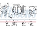 Compressor air conditioning NISSENS 890211 Part manufacturer Nissens