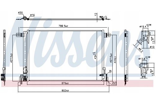 Condenser air conditioning NISSENS 941209 Part manufacturer Nissens