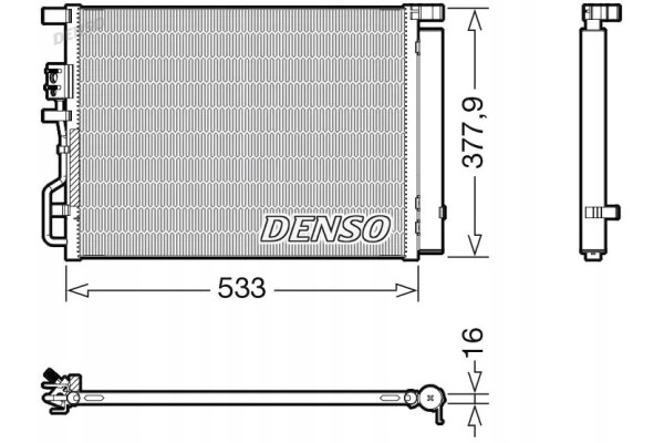 DCN41018 DENSO AIR CONDITIONING CONDENSER COOLER Packaging status original