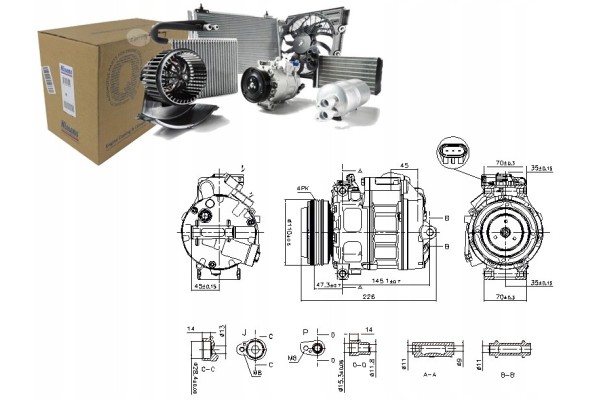Compresor de aire acondicionado Nissens 890329