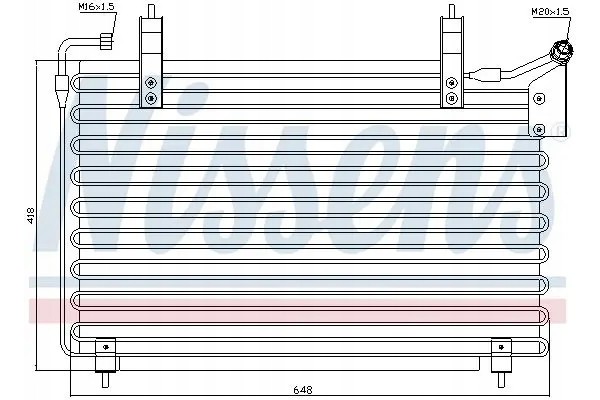 CONDENSER AIR CONDITIONING COOLER 94399 NISSENS Quality of parts according to GVO Q original with factory logo OEM OES