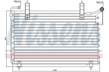 CONDENSER AIR CONDITIONING COOLER 94399 NISSENS Quality of parts according to GVO Q original with factory logo OEM OES