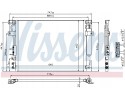 Condenser air conditioning NISSENS 940348 Part manufacturer Nissens